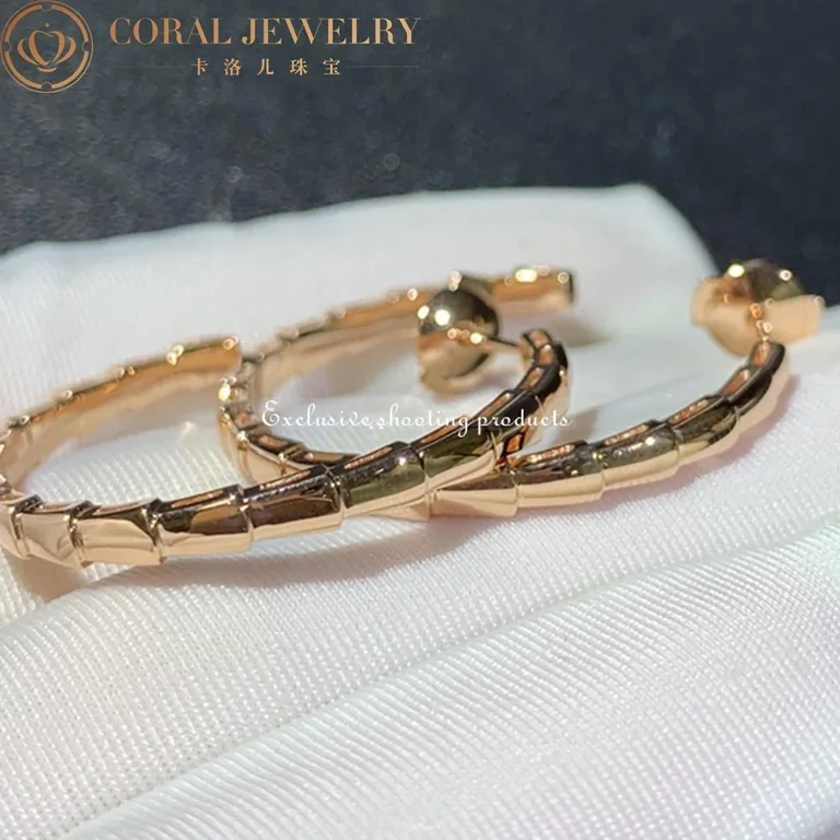 Bulgari 356171 Serpenti Viper earrings rose gold 5