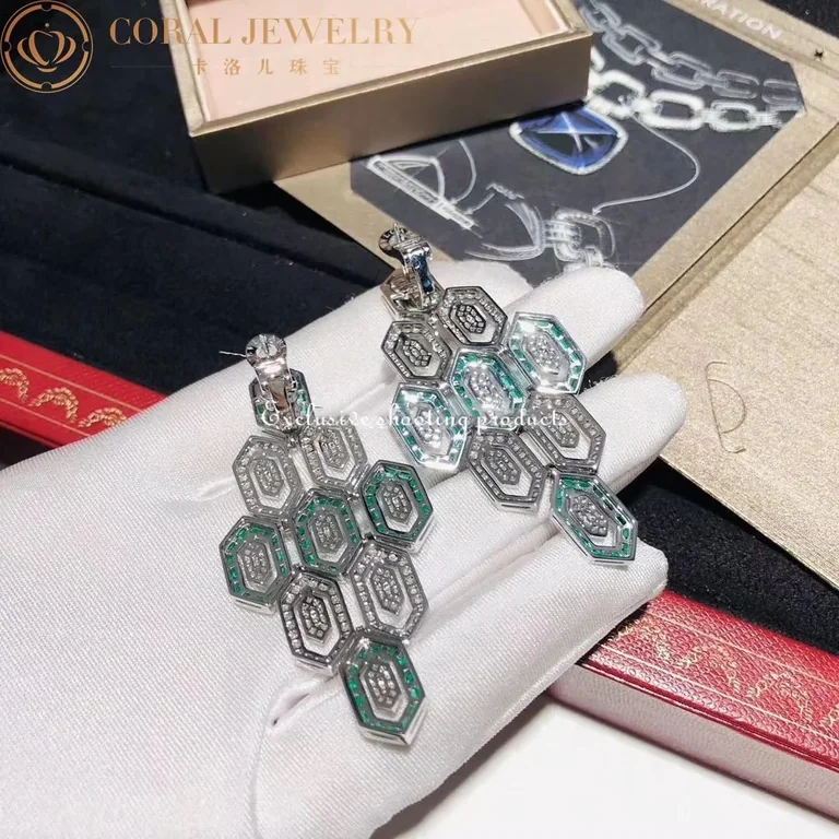 Bulgari Serpenti 262143 Seduttori White Gold and Diamond Earring 10