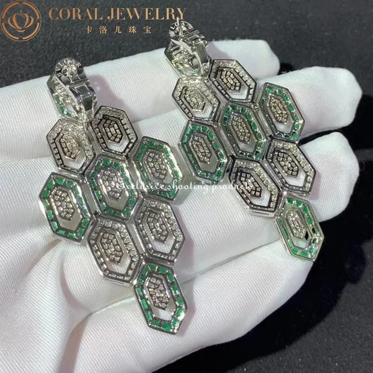 Bulgari Serpenti 262143 Seduttori White Gold and Diamond Earring 6