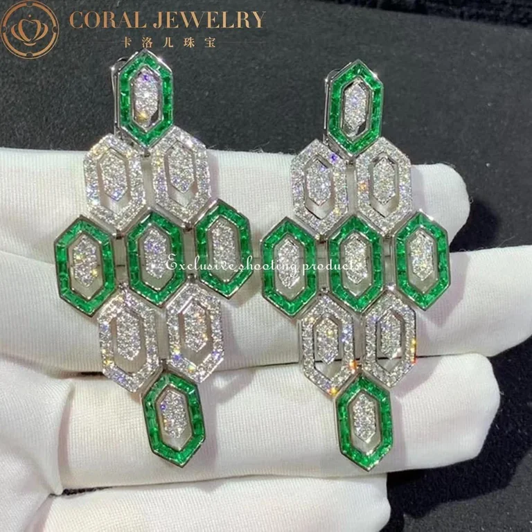 Bulgari Serpenti 262143 Seduttori White Gold and Diamond Earring 4