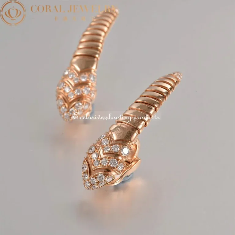 Bulgari 350811 Serpenti Tubogas rose gold Earring OR857311 18