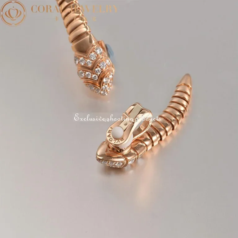 Bulgari 350811 Serpenti Tubogas rose gold Earring OR857311 8
