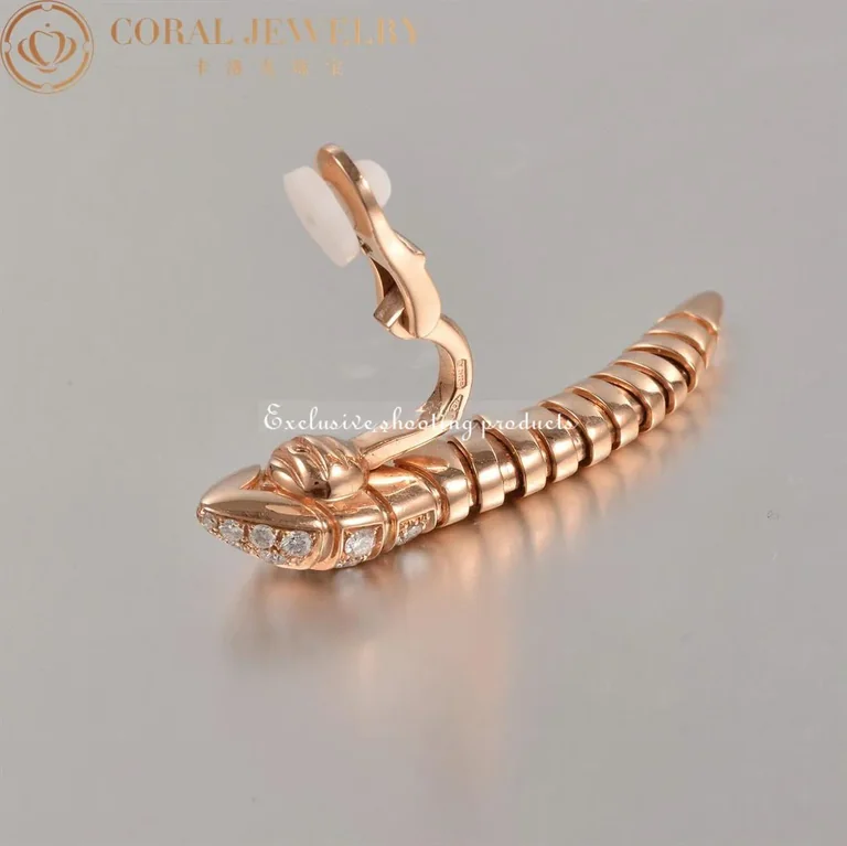 Bulgari 350811 Serpenti Tubogas rose gold Earring OR857311 6