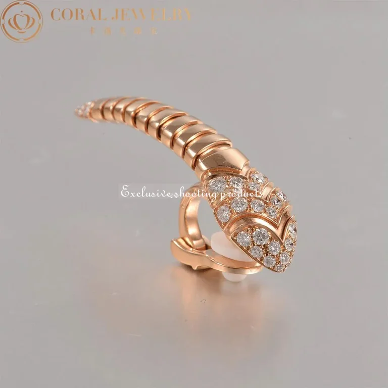 Bulgari 350811 Serpenti Tubogas rose gold Earring OR857311 4