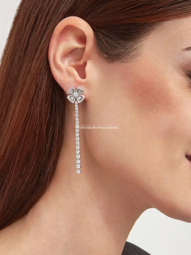 Bulgari Fiorever 358158 Earrings In 18ct White Gold 4