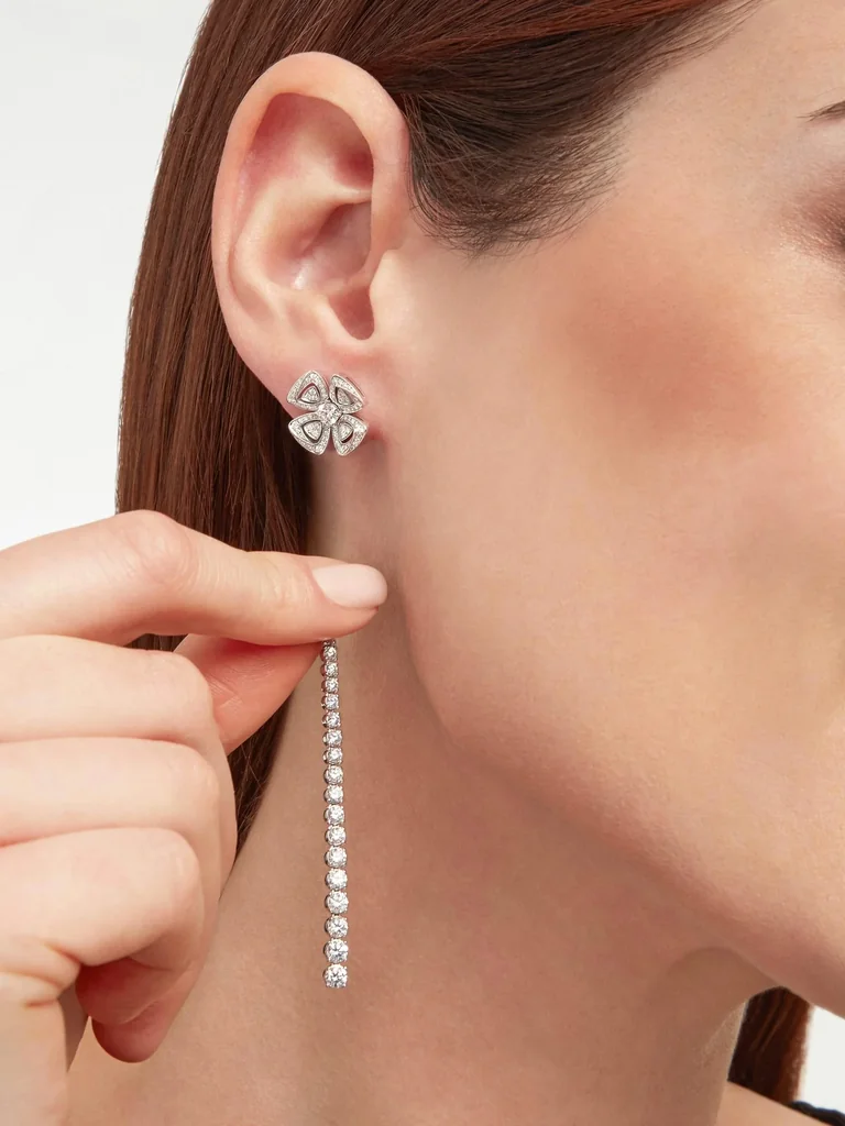 Bulgari Fiorever 358158 Earrings In 18ct White Gold 2
