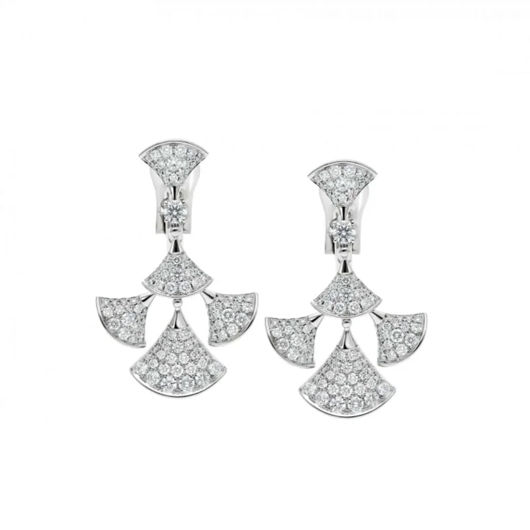 Bulgari 352809 Divas? Dream Earrings White Gold Pav� Diamonds 1