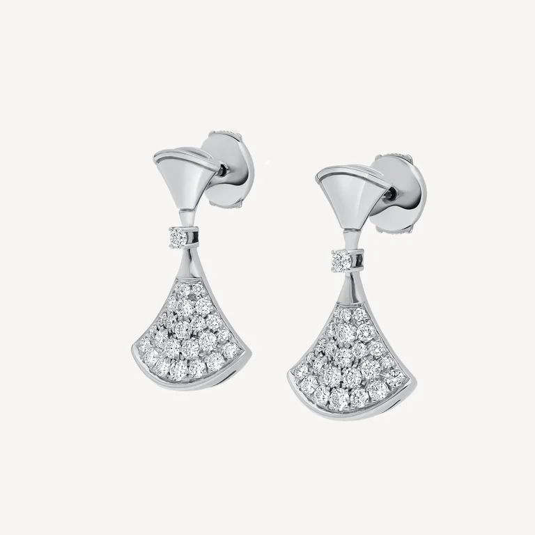 Bulgari 351100 Divas? Dream Earrings White Gold Pav� Diamonds 1
