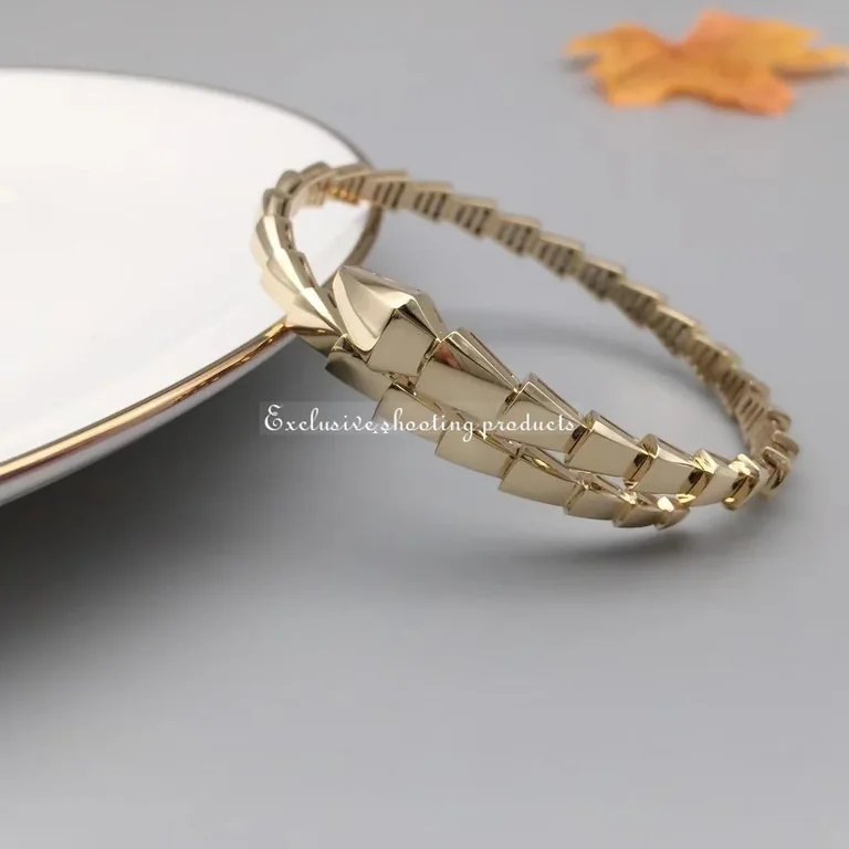 Bulgari 357830-yg Serpenti Viper 18 kt yellow gold bracelet 4