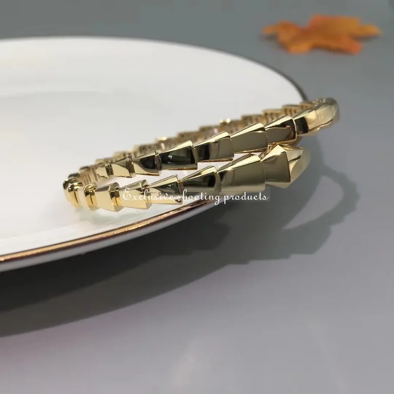 Bulgari 357830-yg Serpenti Viper 18 kt yellow gold bracelet 3