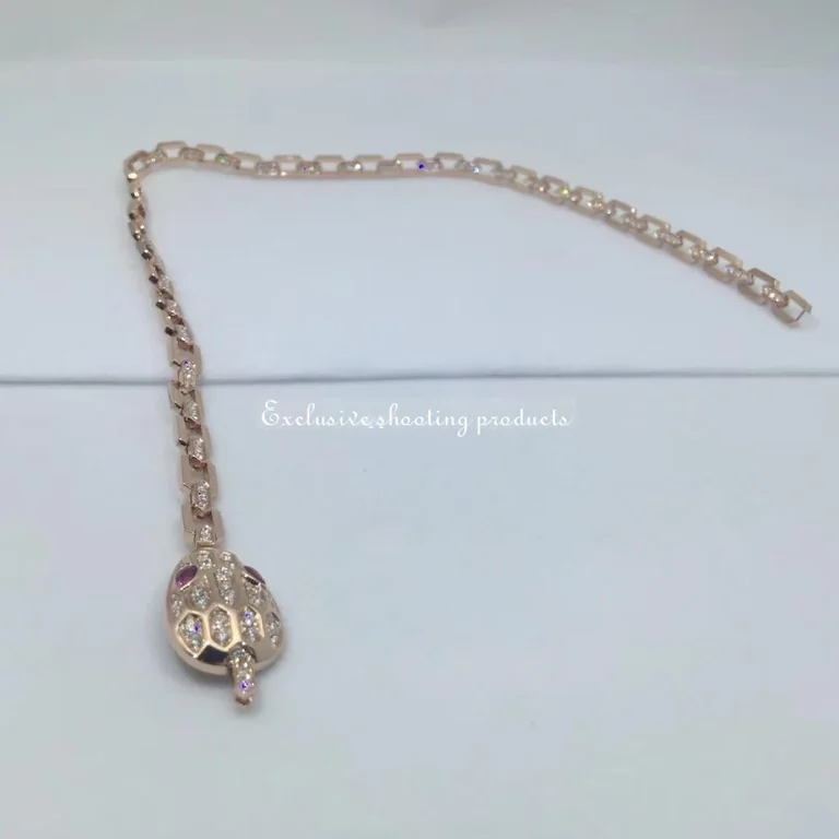 Bulgari BR857739 Serpenti rose gold bracelet Rubies & Diamonds 2
