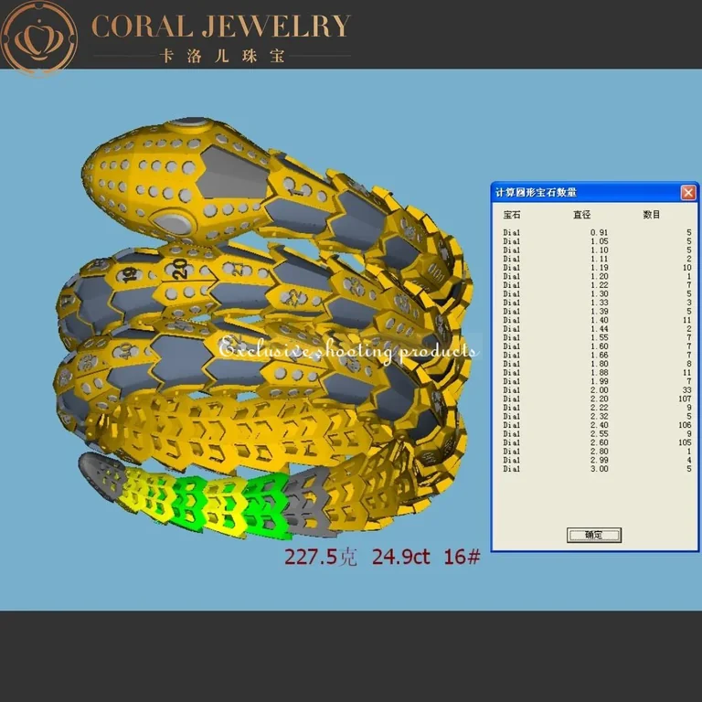 Bulgari Serpenti 261580 bracelet in pink gold and snakewood elements with diamonds 2