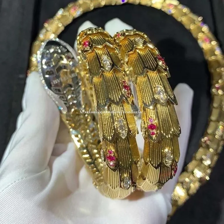 Bulgari Serpenti 260562 Bracelet Diamond Ruby Gold 5