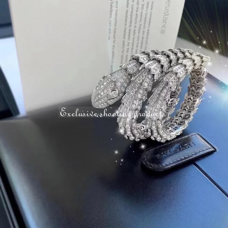 Bulgari Serpenti Bracelet Full Pave Diamond Bracelet 4