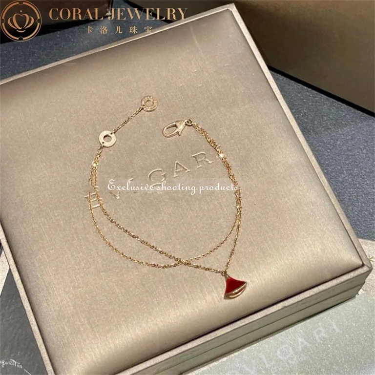 Bulgari 350589 Divas? Dream Bracelet Yellow Gold Carnelian Bracelet 8