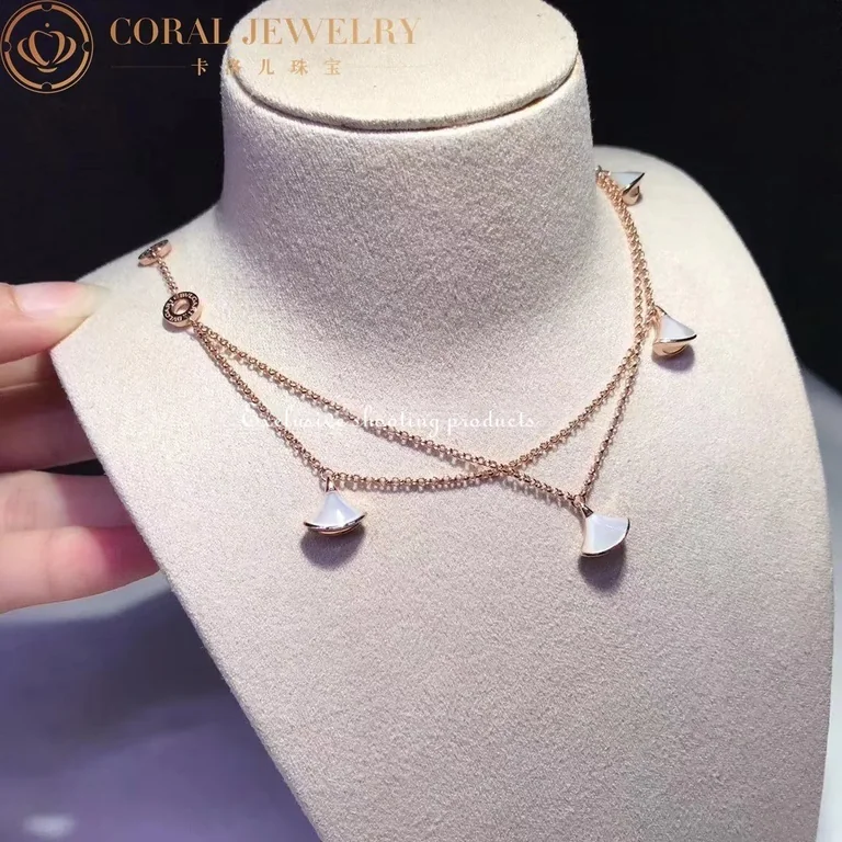 Bulgari BR856970 Divas? Dream Bracelet Rose Gold with Mother-of-pearl Bracelet 5