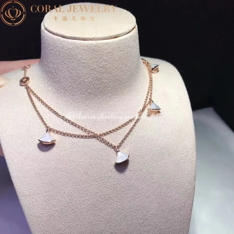 Bulgari BR856970 Divas? Dream Bracelet Rose Gold with Mother-of-pearl Bracelet 4