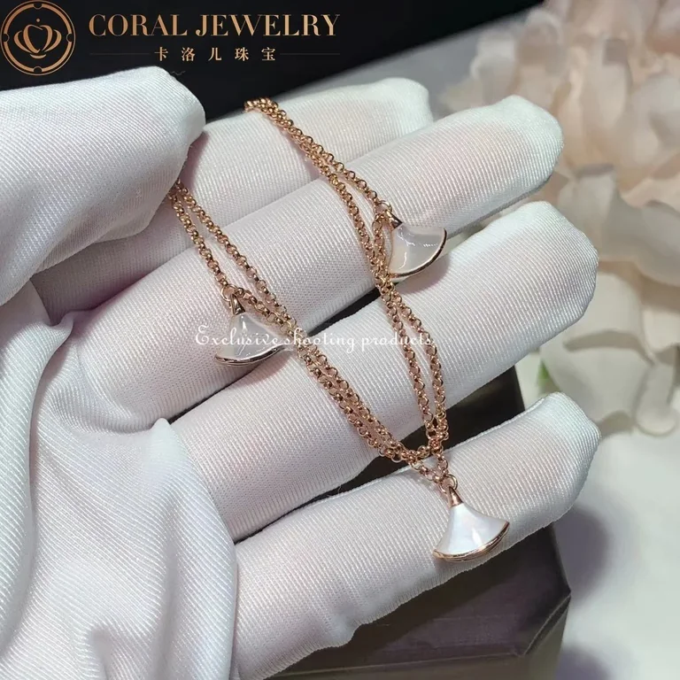 Bulgari BR856970 Divas? Dream Bracelet Rose Gold with Mother-of-pearl Bracelet 2