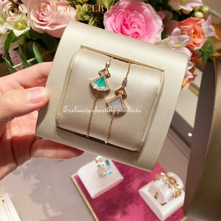 Bulgari 358684 Divas? Dream Bracelet Rose Gold with Mother-of-pearl and Diamonds Bracelet 5