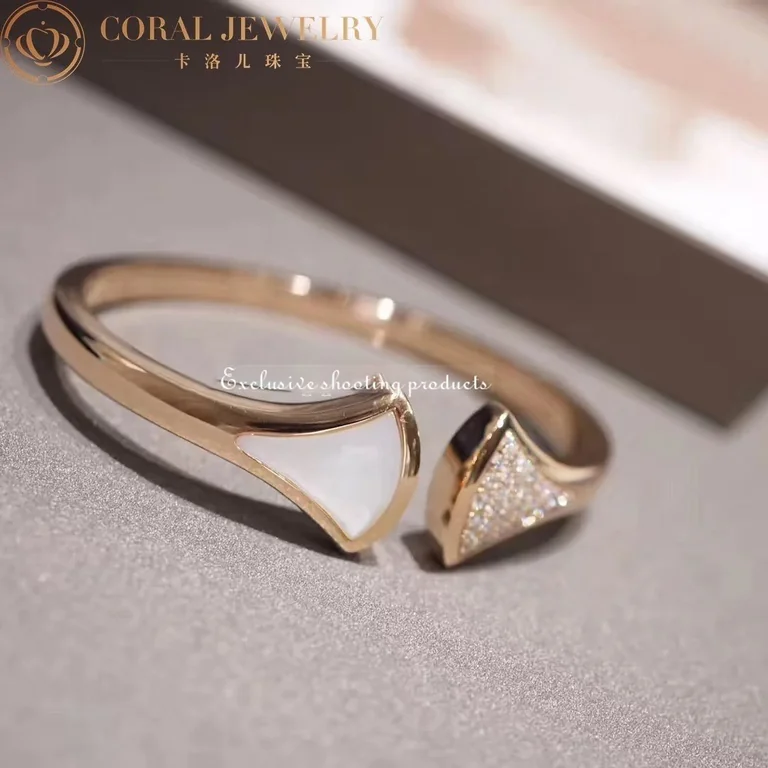 Bulgari 352629 Divas? Dream Bracelet Rose Gold with Diamonds Mother of Pearl Bracelet 5