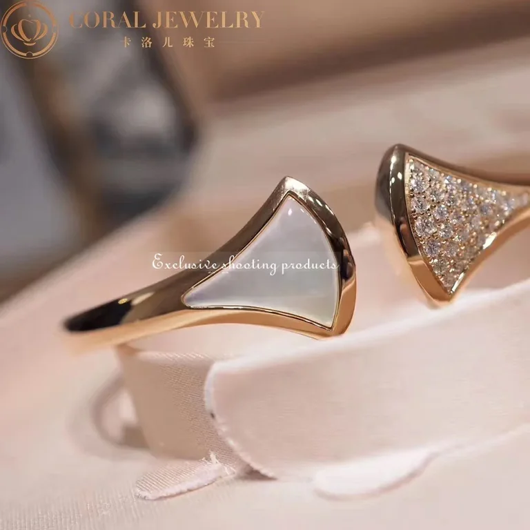 Bulgari 352629 Divas? Dream Bracelet Rose Gold with Diamonds Mother of Pearl Bracelet 4