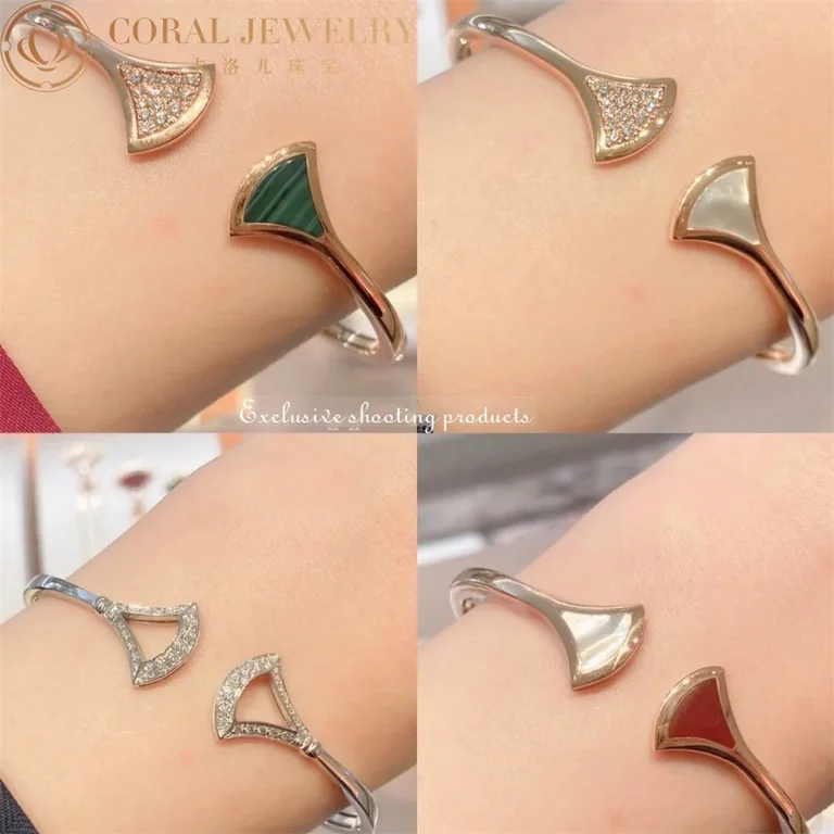 Bulgari 352629 Divas? Dream Bracelet Rose Gold with Diamonds Mother of Pearl Bracelet 2