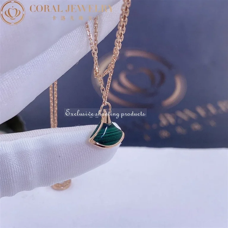 Bulgari 358354 Divas? Dream Bracelet Rose Gold Malachite Bracelet 8