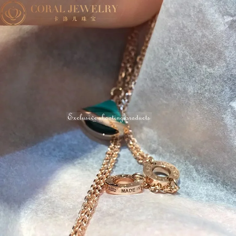 Bulgari 358354 Divas? Dream Bracelet Rose Gold Malachite Bracelet 7