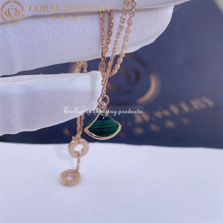 Bulgari 358354 Divas? Dream Bracelet Rose Gold Malachite Bracelet 5