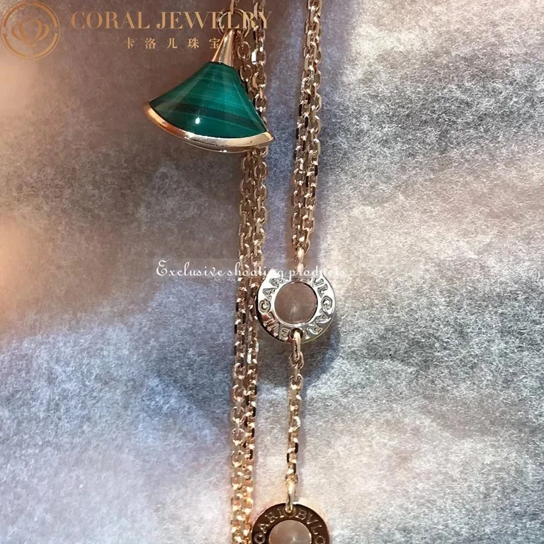 Bulgari 358354 Divas? Dream Bracelet Rose Gold Malachite Bracelet 2