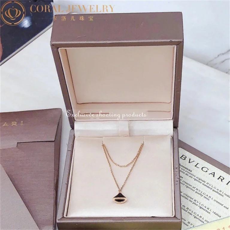 Bulgari BR857214 Divas? Dream Bracelet Rose Gold Onyx Bracelet 6