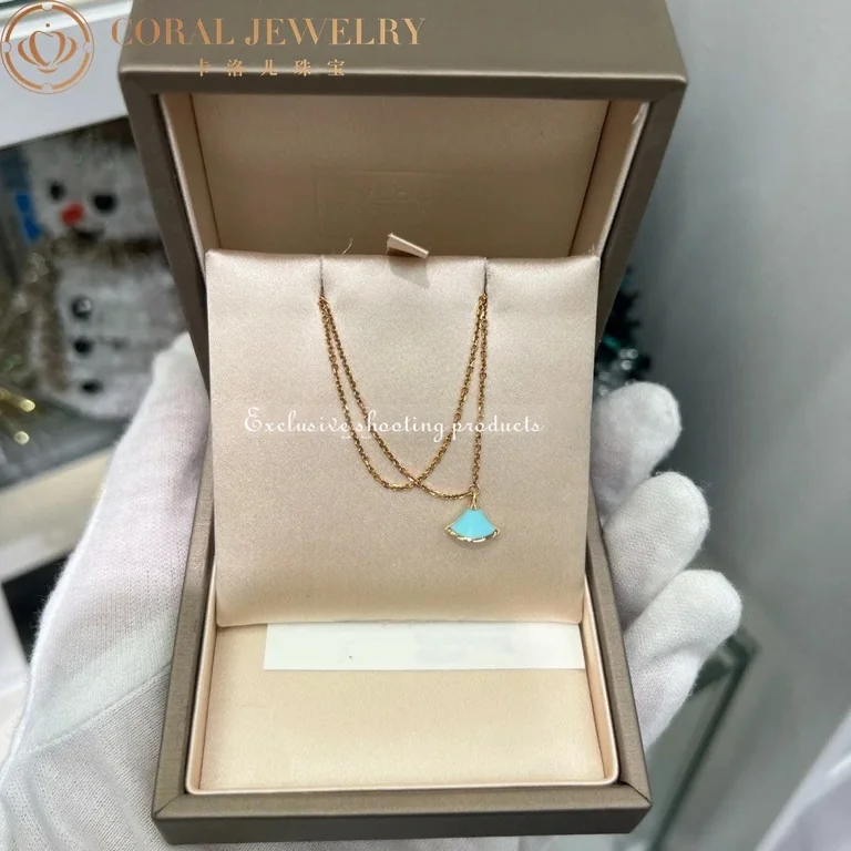 Bulgari BR857195 Divas? Dream Bracelet Rose Gold Turquoise Bracelet 4