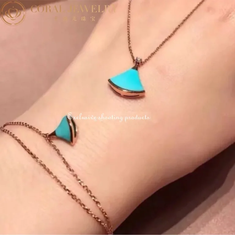Bulgari BR857195 Divas? Dream Bracelet Rose Gold Turquoise Bracelet 2