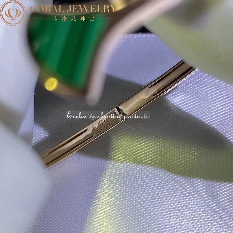 Bulgari BR858679 Divas? Dream Bracelet Rose Gold Diamond and Malachite Bracelet 2