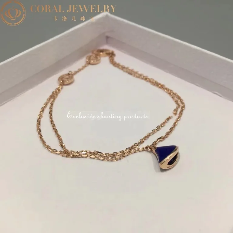 Bulgari 350712 Divas? Dream Bracelet Rose Gold Lapis lazuli Bracelet 8