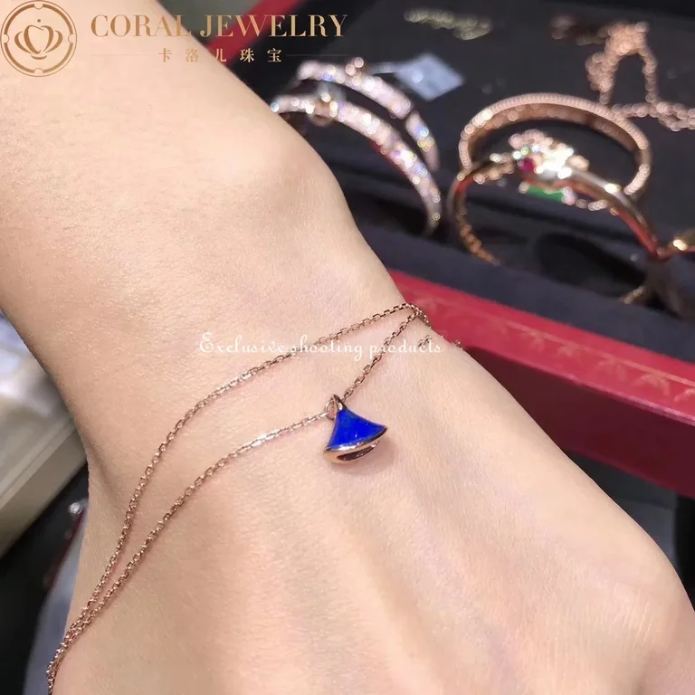 Bulgari 350712 Divas? Dream Bracelet Rose Gold Lapis lazuli Bracelet 4