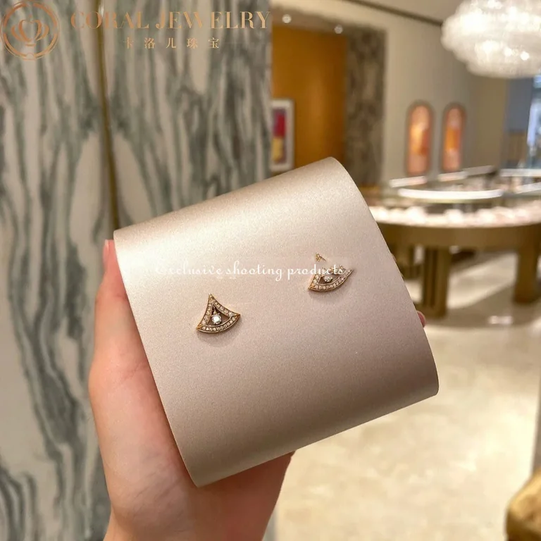 Bulgari Divas 356450 Dream Earrings Rose Gold Diamonds 2