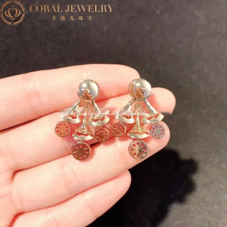 Bulgari 348357 Divas? Dream Earrings Rose Gold with Amethysts OR856484 Rubellites and Pav� Diamonds 4