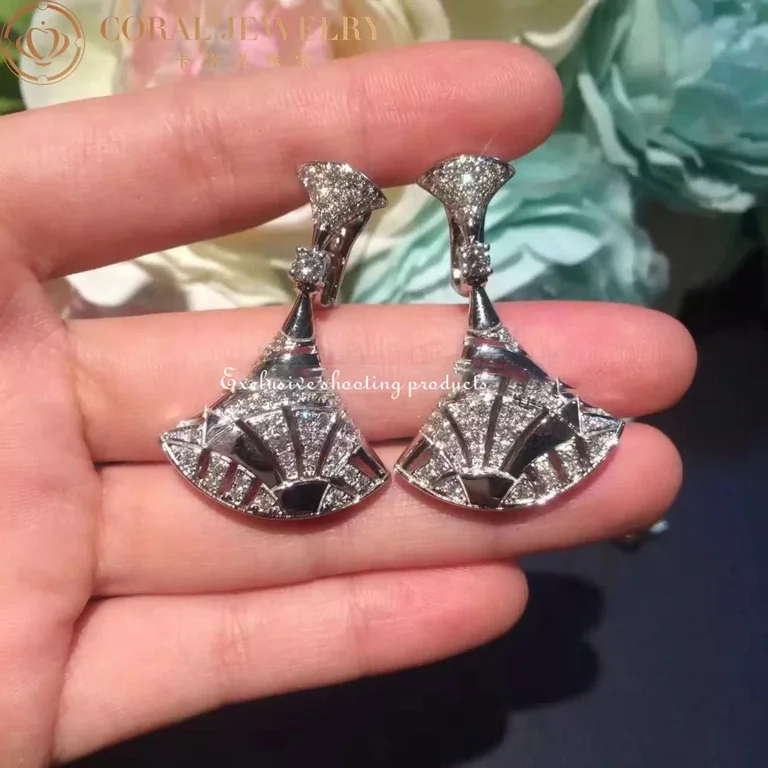 Bulgari 348365 Divas? Dream Earrings White Gold Diamonds OR856469 6