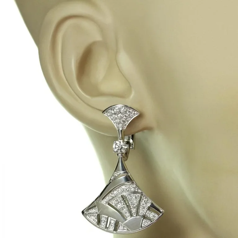 Bulgari 348365 Divas? Dream Earrings White Gold Diamonds OR856469 5
