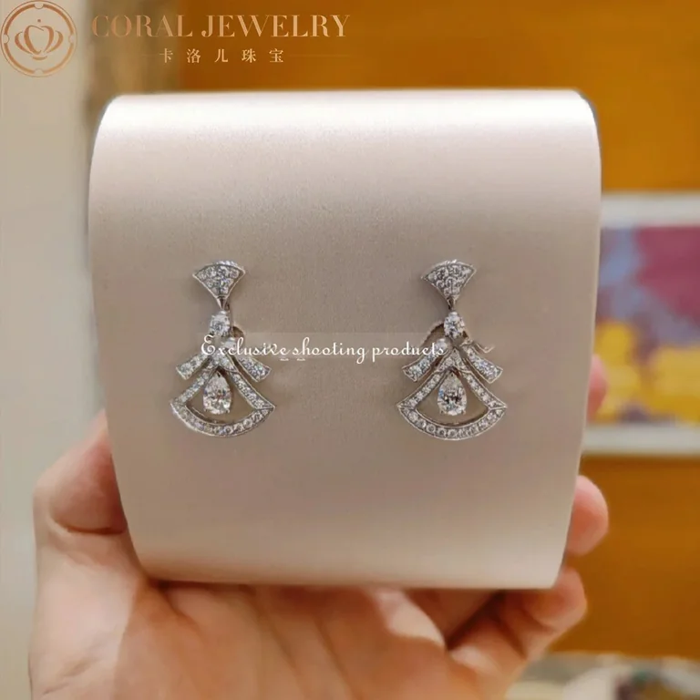 Bulgari 358221 Divas? Dream Earrings White Gold Diamonds 5