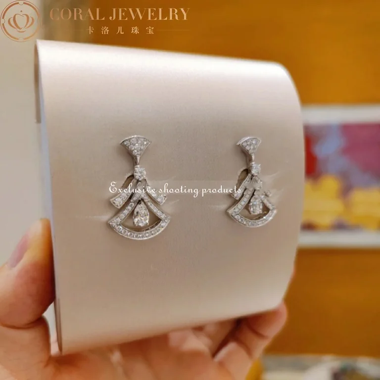 Bulgari 358221 Divas? Dream Earrings White Gold Diamonds 3