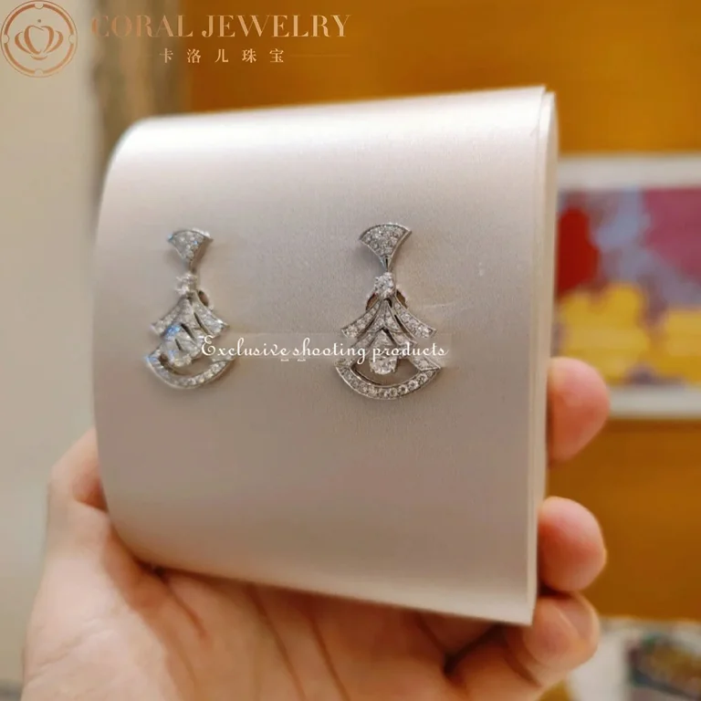 Bulgari 358221 Divas? Dream Earrings White Gold Diamonds 2