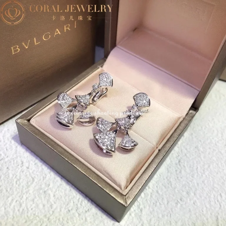 Bulgari 352809 Divas? Dream Earrings White Gold Pav� Diamonds 4