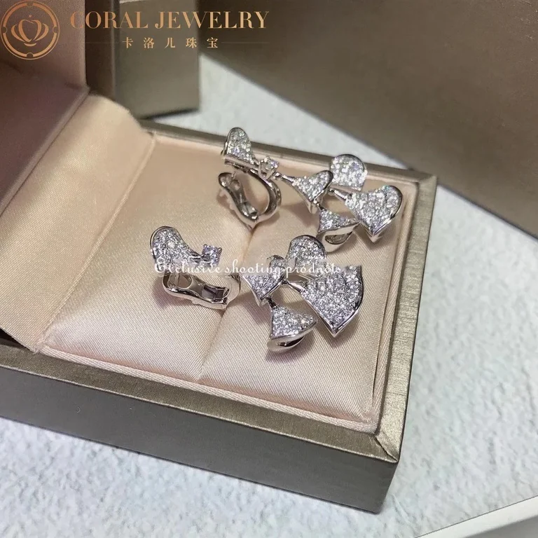Bulgari 352809 Divas? Dream Earrings White Gold Pav� Diamonds 3