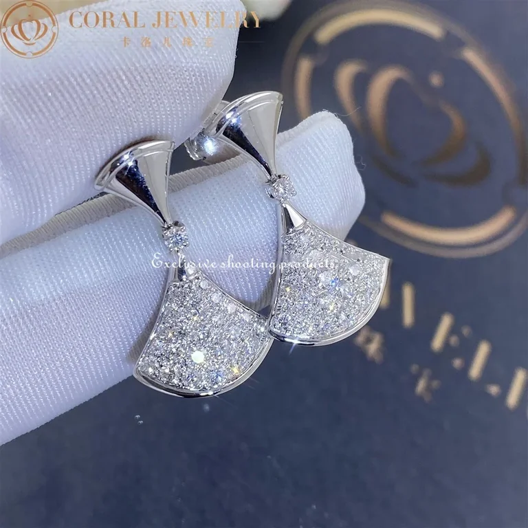 Bulgari 351100 Divas? Dream Earrings White Gold Pav� Diamonds 2