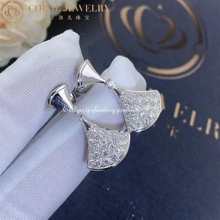 Bulgari 351100 Divas? Dream Earrings White Gold Pav� Diamonds 3