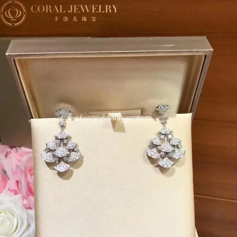 Bulgari 348365 Divas? Dream Earrings White Gold Pav� Diamonds OR856469 4