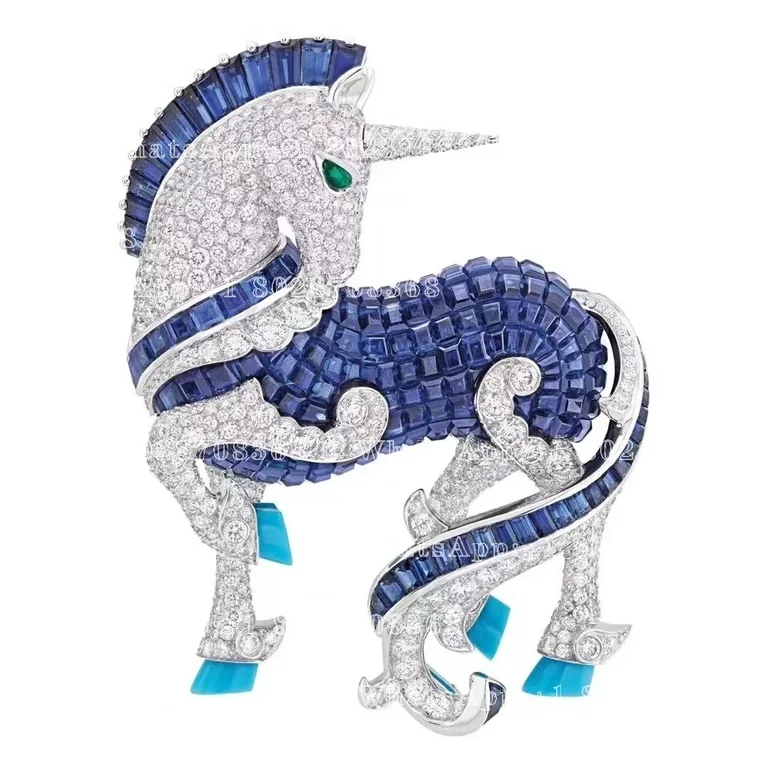 Van Cleef & Arpels L?Arche de No� Licorne Unicorn brooch 1
