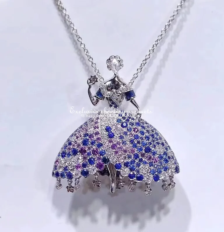 Van Cleef & Arpels brooch Robe Couleur de la Lune brooch 8